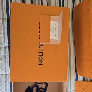 Louis Vuitton Signature Orange Gift Box And Two Gift Bags.
